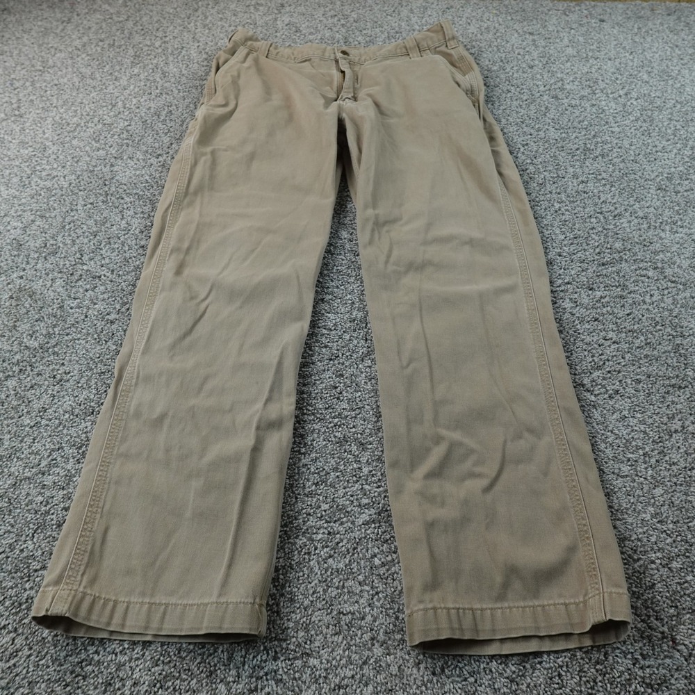 Carhartt Pants Mens 36X32 Beige Brown Relaxed Canvas Carpenter‎ Cargo Chino Work